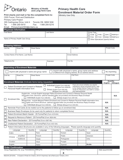 54477514-fillable-primary-health-care-enrolment-material-order-form
