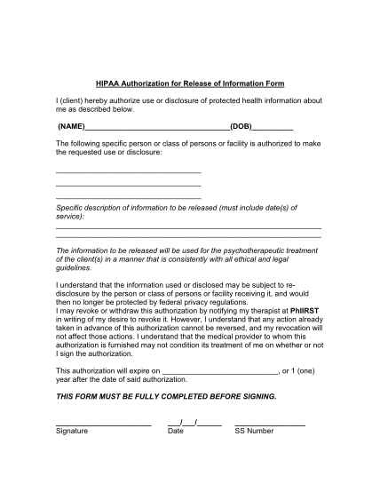 54602000-hipaa-authorization-for-release-of-information-form-i-client