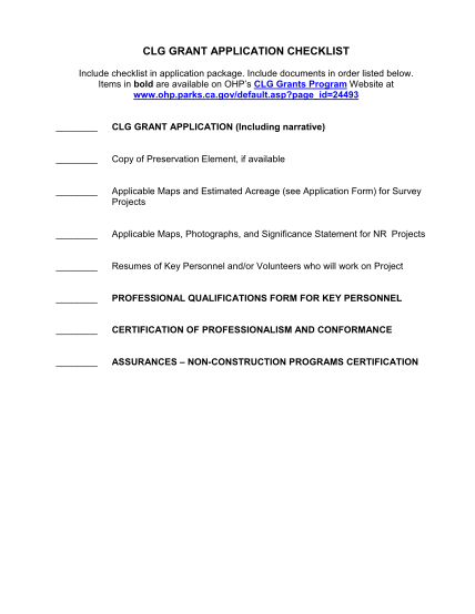 54821532-clg-grant-application-checklist-office-of-historic-preservation-ohp-parks-ca