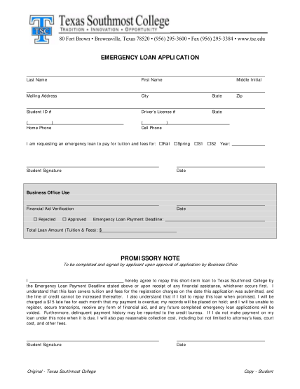 54916263-emergency-loan-application-promissory-note-texas-southmost