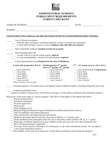 55047284-edmond-public-schools-enrollment-requirements-parent-checklist-name-of-student-date-school-each-student-will-need-all-of-the-following-items-to-attend-edmond-public-schools-two-2-proofs-of-residency-warranty-deed-mortgage-or-settlemen