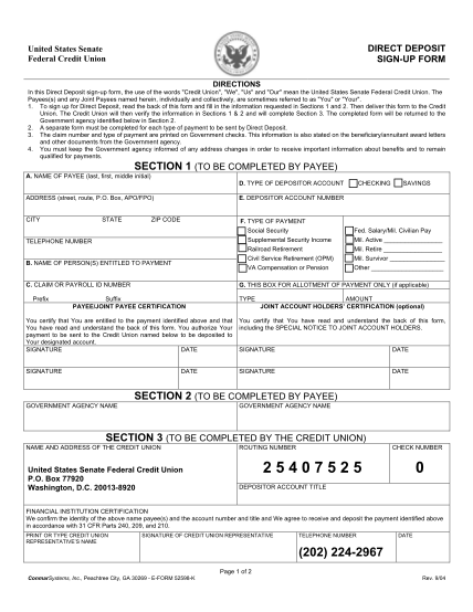 55110774-direct-deposit-sign-up-form-pdf-united-states-senate-federal