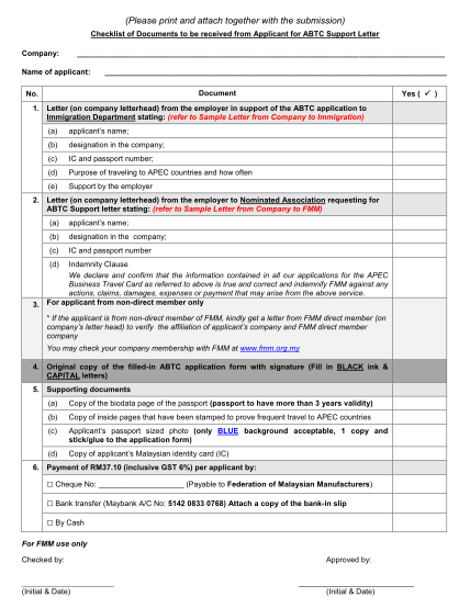 55381798-checklist-of-documents-to-be-received-from-applicant-for-abtc-support-letter