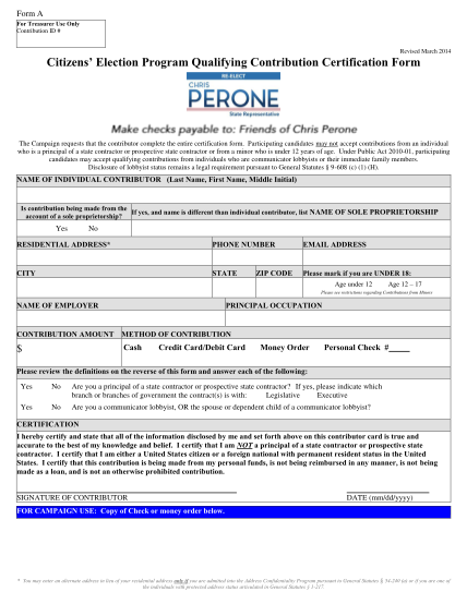 55398044-form-a-for-treasurer-use-only-contribution-id-revised-march-2014-citizens-election-program-qualifying-contribution-certification-form-the-campaign-requests-that-the-contributor-complete-the-entire-certification-form