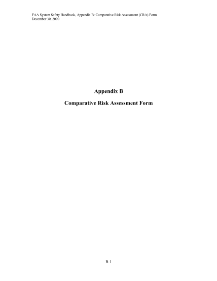55582465-comparative-risk-assessment-form-federal-aviation-administration