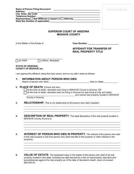 55584065-fillable-mohave-county-affidavit-of-succession-form