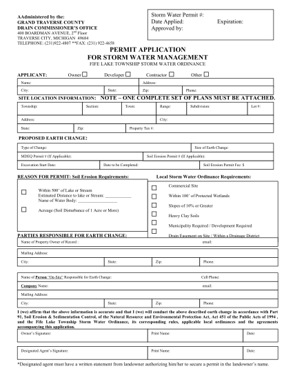 55619738-2014-fife-lake-township-storm-water-permit-application-and-ordinance-co-grand-traverse-mi