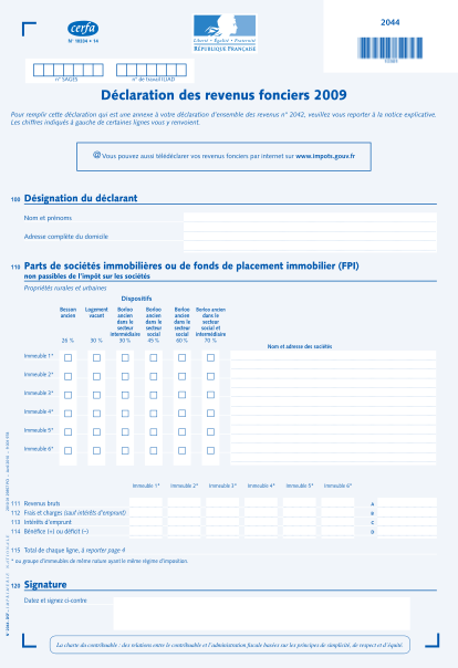 55786665-d233claration-des-revenus-fonciers-2009-impotsgouvfr