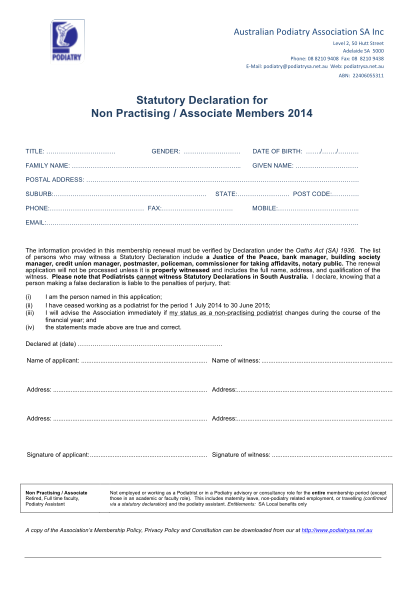 56172979-statutory-declaration-form-2014-australian-podiatry-association-sa-podiatrysa-net