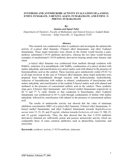 56367244-1-synthesis-and-antimicrobe-activity-bb-iqmal-tahir-iqmal-staff-ugm-ac