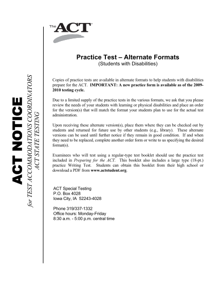 56415759-practice-test-alternate-formats-for-test-accommodations-coordinators-act-state-testing-act-notice-students-with-disabilities-copies-of-practice-tests-are-available-in-alternate-formats-to-help-students-with-disabilities-prepare-for-th