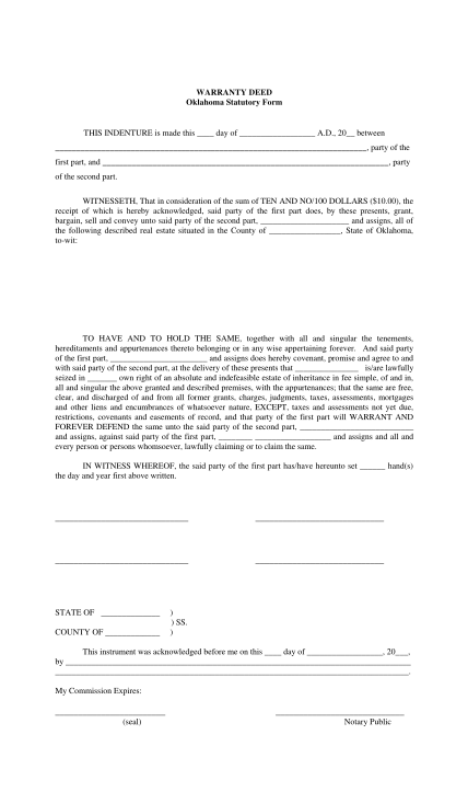 23 how to fill out a warranty deed page 2 - Free to Edit, Download ...