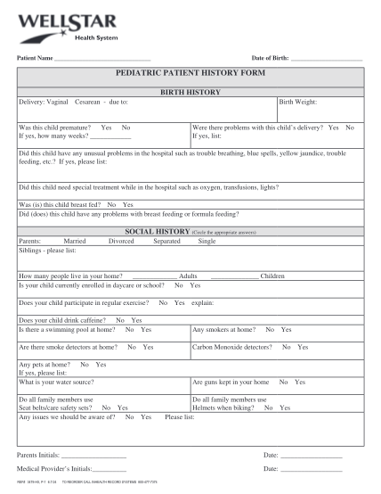 56697890-fillable-wellstar-patient-form