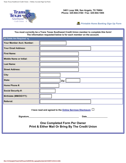 56913294-fillable-trans-texas-southwest-credit-union-employment-form