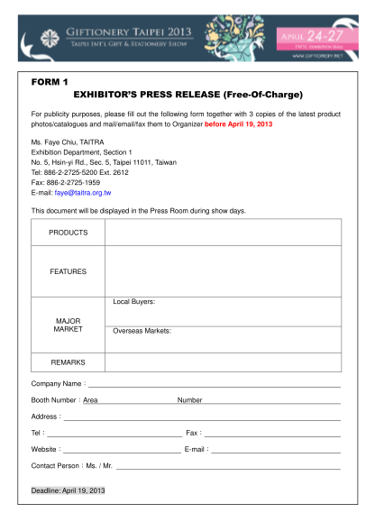 56920372-form-1-exhibitoramp39s-press-release-of-charge