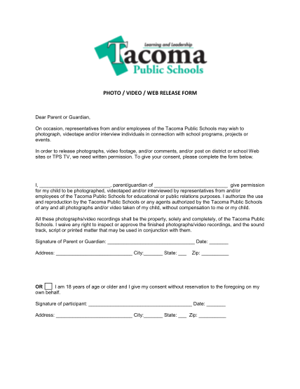 56972075-photo-video-web-release-formpdf-tacoma-public-schools-tacomaschools