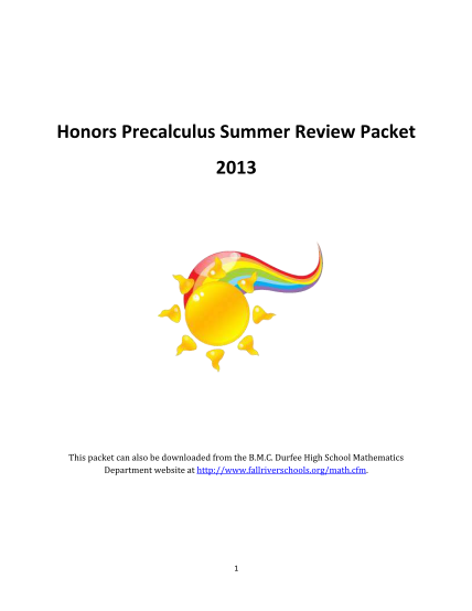57023910-honors-precalculus-summer-review-packet-2013-this-packet-can-also-be-downloaded-from-the-b-fallriverschools