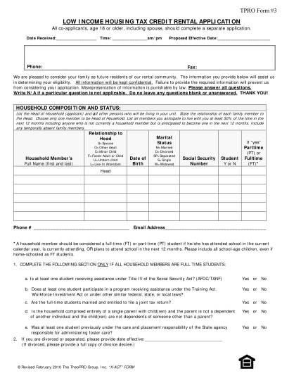 20 application low income apartment page 2 - Free to Edit, Download ...