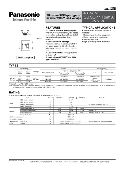 57331999-gu-sop-1-form-a-panasonic-electric-works-corporation-of-america