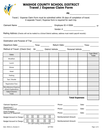 23 Simple Expense Reimbursement Form Page 2 Free To Edit Download 