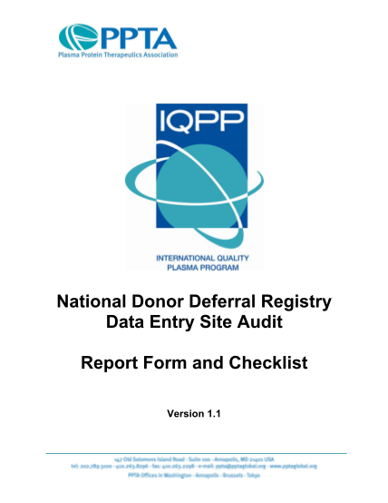 57762376-national-donor-deferral-registry-data-entry-site-audit-report-pptaglobal
