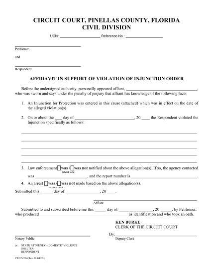 57954337-affidavit-in-support-of-violation-of-injunction-pinellas-county-clerk-pinellasclerk