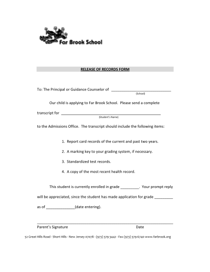 58132397-release-of-records-form-far-brook-school-farbrook