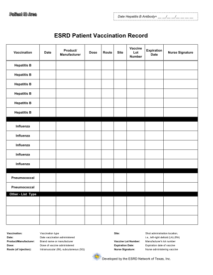 58529097-patient-vaccination-form-record-esrd-network-of-texas-esrdnetwork