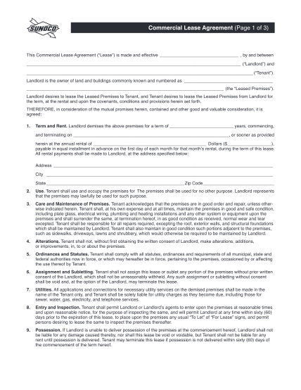58531212-commercial-lease-agreement-page-1-of-3-sunoco