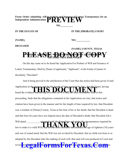 58533003-form-order-admitting-will-to-probate-and-issuance-of-letters