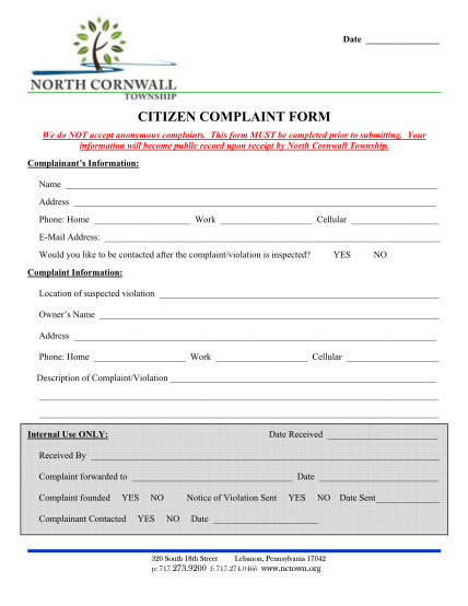 58765359-citizen-complaint-form-north-cornwall-township