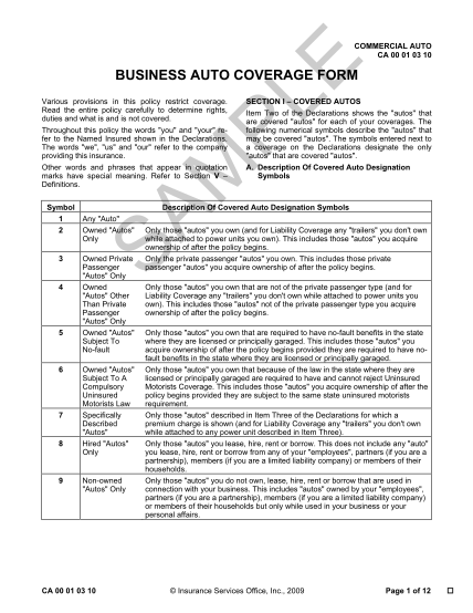 58890658-business-auto-coverage-form