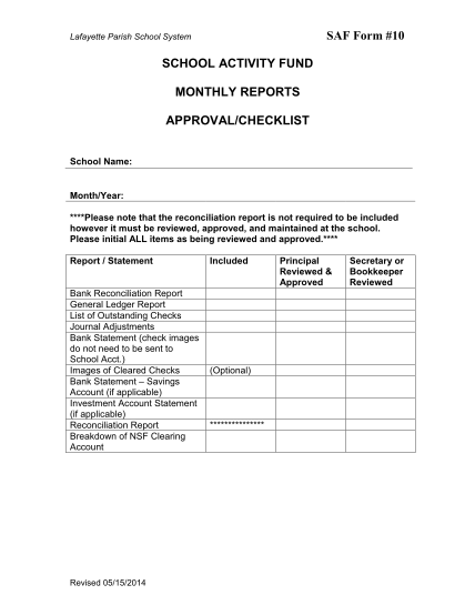 58940935-saf-monthly-reports-home-lpss-lafayette-parish-school-system
