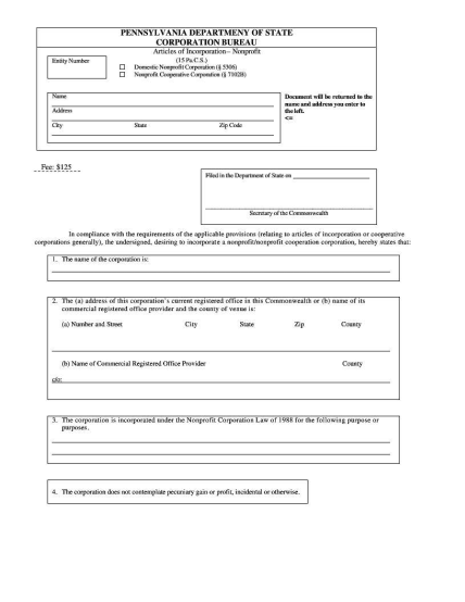 592194-pennsylvania-articles-of-incorporation-for-domestic-nonprofit-corporation