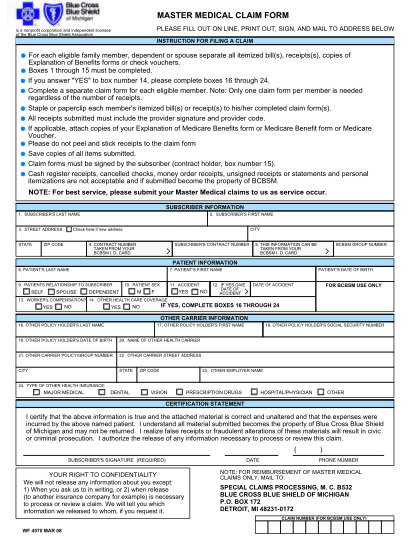Bcbsm Clinical Editing Appeal Form
