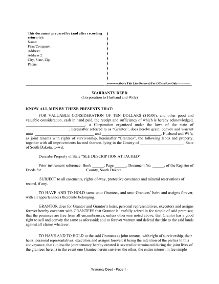5944702-south-dakota-warranty-deed-from-corporation-to-husband-and-wife