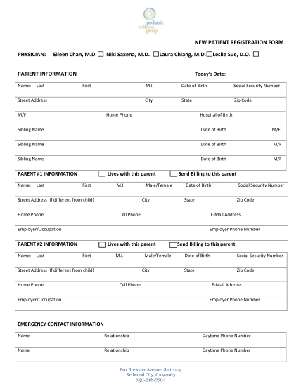 59521151-patient-registration-form-pediatric-wellness-group