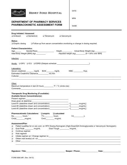 59678279-department-of-pharmacy-services-pharmacokinetic-assessment-form-hfhs-formslibrary