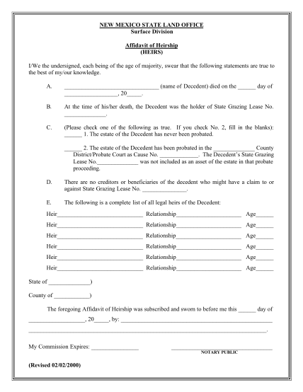 59966707-affidavit-of-heirship-the-new-mexico-state-lands-office