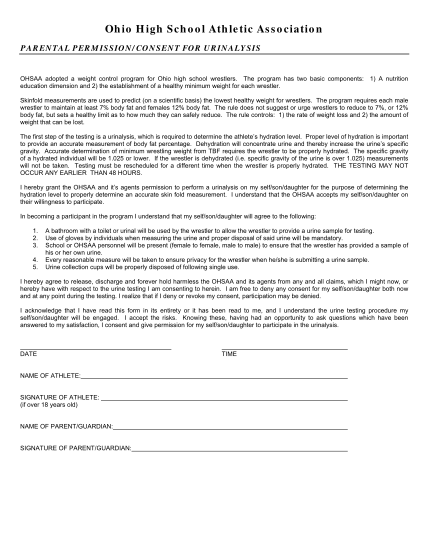 59998467-fillable-ohio-urinalysis-consent-form-in-word-format-ohsaa