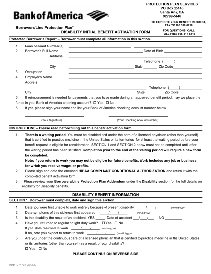 60111-fillable-bank-of-america-borrowers-protection-plan-toll-number-form