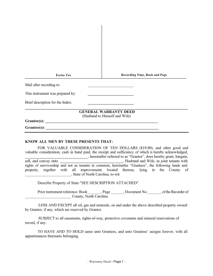 6021933-north-carolina-general-warranty-deed-from-husband-to-himself-and-wife
