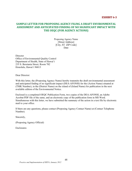 60251389-exhibit-63-sample-letter-for-proposing-agency-filing-a-draft-oeqc-doh-hawaii