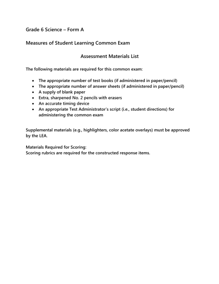 60294122-grade-6-science-form-a-measures-of-student-learning-common-ncpublicschools