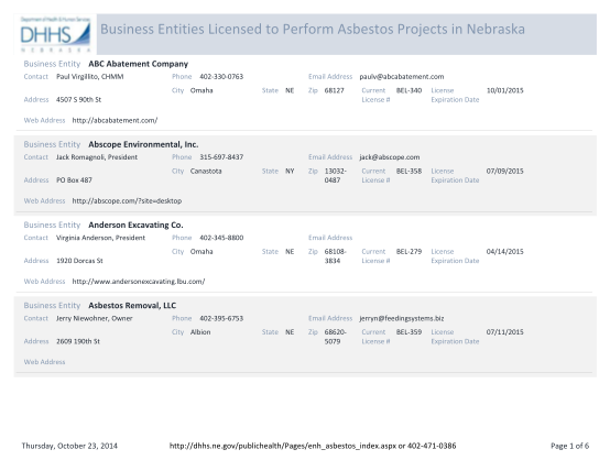 60312720-business-entities-licensed-to-perform-asbestos-projects-in-nebraska-dhhs-ne