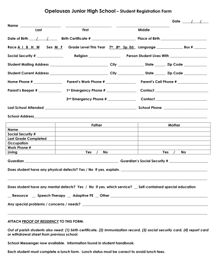 60587556-fillable-opelousas-junior-registration-form