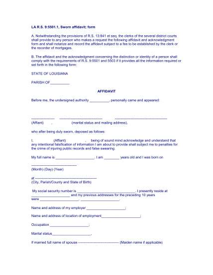 17 Sworn Affidavit Form Free To Edit Download And Print Cocodoc 9174