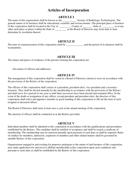 61292751-articles-of-incorporation-sample-american-society-of-radiologic-bb-asrt