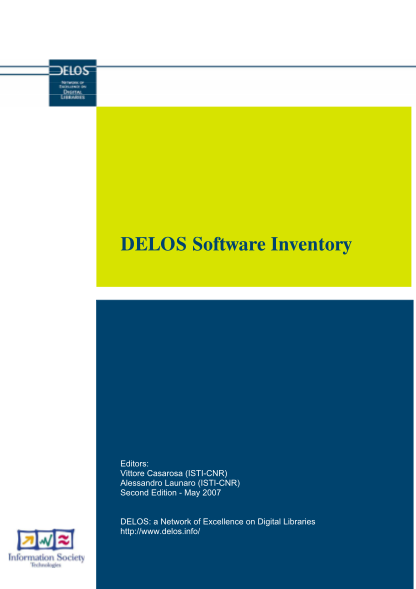 61294335-complete-software-inventory-pdf-delos-network-of-excellence-delosw-isti-cnr