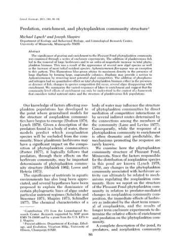 61301363-lynch-michael-and-joseph-shapiro-predation-enrichment-and-phytoplankton-community-structure-aslo